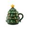 Mr. Christmas 16oz. Green Nostalgic Ceramic Tree Lidded Mug